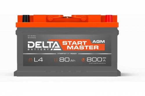 Аккумулятор DELTA 80 A/ч AGM START MASTER